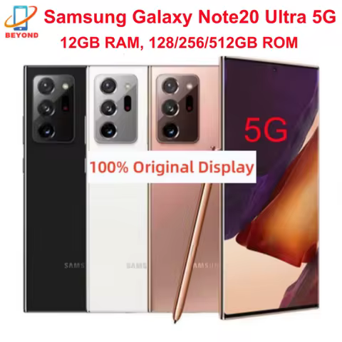 Samsung Galaxy Note 20 Ultra 5G N986U1 N986B N9860 N986N 6.9" 12GB RAM 128/512GB NFC Original Unlock