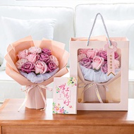 flower bouquet bouquet flower Hadiah cenderamata sabun anyelir buatan hadiah Hari Ibu untuk ibu/guru