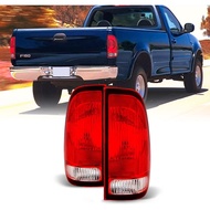 AKKON - For 97-03 Ford F150 / 04 F150 Heritage / 99-07 Super Duty Red Clear Lens OE Factory Style Ta