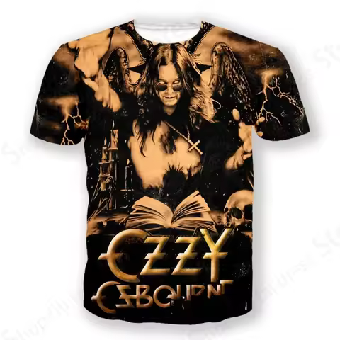Rock Band T Shirt Ozzy Osbourne 3d Printed Tshirt Men Women Fashion T-shirt Hip Hop Tops Tees Graphi