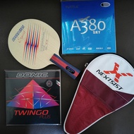 Bat Pingpong Donic Carbon plus Rubber Donic set