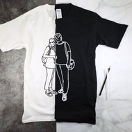 T-Shirt 畫一件屬於你或他的T恤 客製化 插畫 Q版 人像 寵物 毛孩