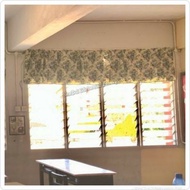 Langsir Kelas 1set 2helai Corak Vantage Siap Jahit