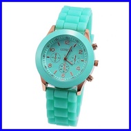 ♝ ﹊ ❁ Geneva watch fashion jelly rubber ladies wrist