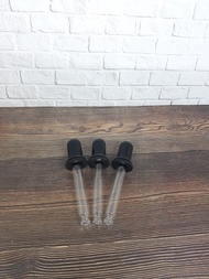 Pipet Kaca Tumpul Dan Karet Hitam Isi 10pcs