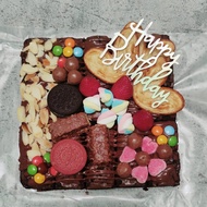 tart brownies/kue ulang tahun/birthday cake/genji/enak/murah/coklat - palm sugar