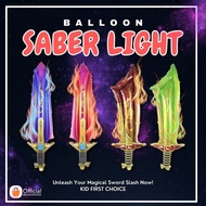 Inatreehouse. Balloon Light Saber Sword with LED Lighting, Inflatable Sword, Party Child Sword, Peda