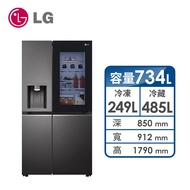 LG樂金InstaView™敲敲看門中門冰箱 星夜黑/734公升 GR-QPLC82BS