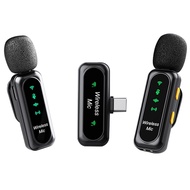 【uhunhn】-K7 Wireless Collar Microphone Intelligent Noise Reduction Live Broadcast Mini Mic for Outdo