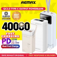 REMAX Big Capacity Portable Camping Powerbank 40000mAh 65W Fast Charging Pawer Bank Besar AKRPP113