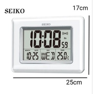 100% ORIGINAL SEIKO LCD Digital Desk Wall Clock QHL058W