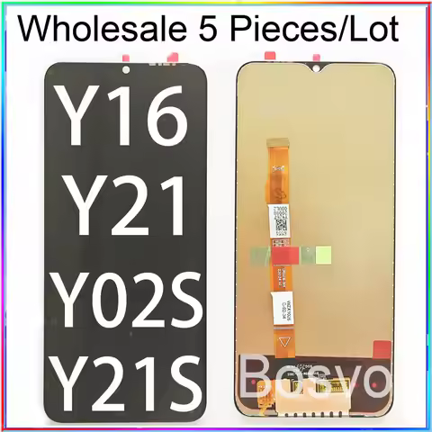 Wholesale 5 Pieces/Lot For Vivo Y02S Y16 Y21 Y21S Screen Lcd Display With Touch Replacement Parts