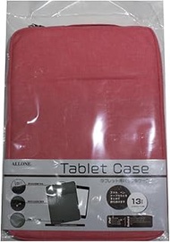 Allone B0D52XC8NW 13 Inch Tablet Back Case, Pink, 11.0 x 0.8 x 13.8 inches (28 x 2 x 35 cm), Velour Inside with External Pocket,