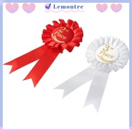LEMONTRE Ribbon Award Set, Blue,Red,White Recognition Ribbons Rosette Ribbon, Honorable Ribbon