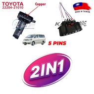 22204-21010 TOYOTA RAV4 WISH ANE10CAMRY ACV30HARRIER ACU30ALPHARD MNH10ESTIMA MCR 30 40 1MZ AIR FLOW