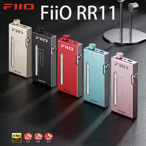 FiiO RR11 Portable FM Radio DSP Digital Receiver DAC Headphone Amplifier Mini Pocket Radio For Outdo