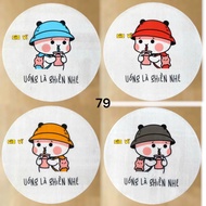 Cuộn màng ép ly dễ thương B1 B2 3001