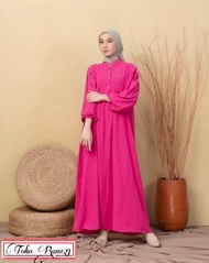Gamis Maryam Model Terbaru Best seller Bahan Crinkle Premium Baju lebaran Model kekinian Bahan Bisa COD Bayar Ditempat