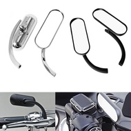 Motorcycle Mini Oval Mirrors rearview side mirror Universal For Harley Davidson Sportster 48 1200 833