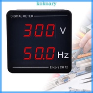 KOK Upgraded Voltage Frequency Meter Voltmeter LED Display AC50-500V 10-99 9HZ