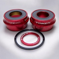 กะโหลกจักรยาน TOKEN BB30AR TBT เฟรม 42x68mm.Spindle FOR SHIMANO 24mm