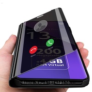 Smart Mirror Flip Leather Case For Xiaomi Redmi Note 13 Pro+ Phone Magnetic Cover Redmy Redmi Note13 Pro Plus 13Pro 5G 2024 Book Coque