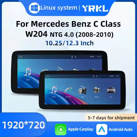 For Mercedes Benz C Class W204 S204 C200 C230 C280 C300 C350 NTG4.0 Car Radio Multimedia Carplay Aud
