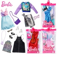 Barbie เสื้อผ้าตุ๊กตาบาร์บี้ชุดรองเท้ากางเกงแต่งตัวชุดแฟชั่นใส่คู่กับกระโปรงตุ๊กตา30ซม.