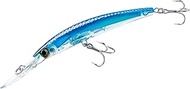 Yo-Zuri Crystal 3D Minnow Floating Deep Diver Extra Deep Diving Crankbait - Blue Mackerel, 5 1/4 inc