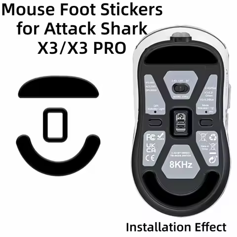 PTFE Mouse Foot Pads Ice Edition Wear-Resistant Replacement Foot Covers Smooth for ATTACK SHARK X3 P