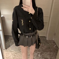 Ysl24 Early Spring New Style Embroidered New Chinese Shirt High-End Casual All-Match