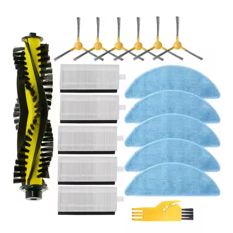 Side Brush Filter + Mop Roller Brush For Mamibot Exvac660 880 Robot Vacuum Cleaner Parts Kit