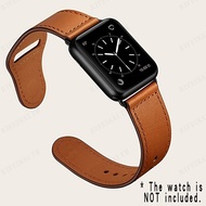 rifeikai Slim Leather Bands Compatible With Apple Watch 41mm/40mm/38mm Iwatch Straps Series 7/6/SE/5/4/3/2/1 Replacement Soft Genuine Leather Sport Wristband