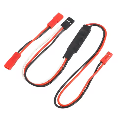 RC Car Winch CH3 3 Ways Control Line Panel Remote Controller Receiver Cable 3CH for 1/10 RC Crawler 