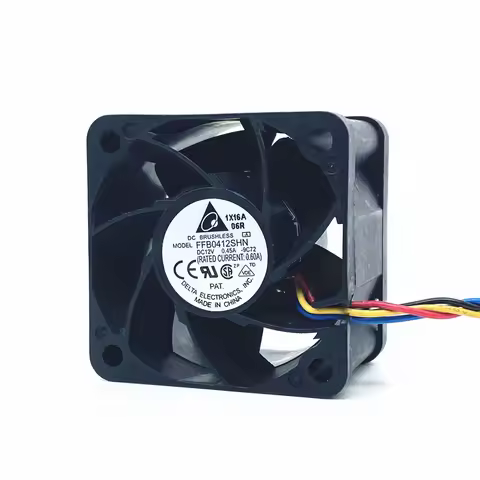 Delta FFB0412SHN 4028 40MM 40x40x28MM Server Fan Big Power Cooling Fan 12V 0.45A 0.6A With 4pin
