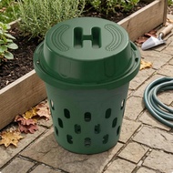 [qwolqn] Plastic Compost Bin Ventilated Vented Compost Bin Household Waste Easy to Clean