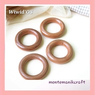 BEAD (6 pcs) 3 CM WOODENRing MK028 MONTEMANIK CRAFT
