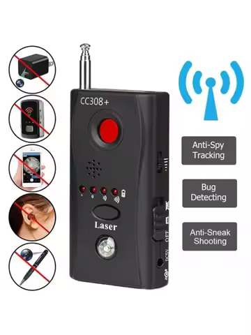 Wireless Camera Lens Signal Detector CC308+ Radio Wave Signal Detect Camera Full-range WiFi RF Track
