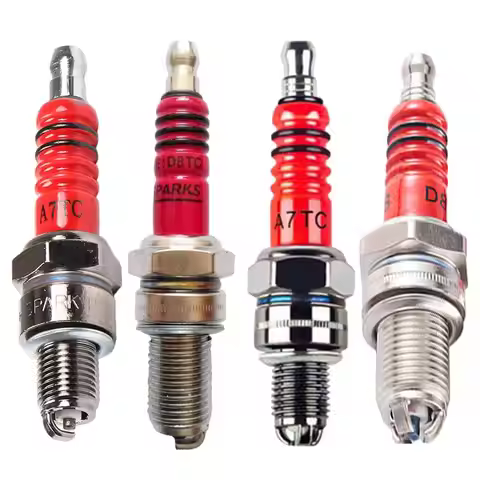 Motorcycle Spark Plug 1/3 Electrodes A7TC D8TC For GY6 CG 50 70 110 125 150CC Motorcycle ATV Scooter