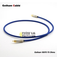 Gotham High Fidelity Silver Plated Audio Coaxial Cable Digital Interface 3.5mm to 75 Ohm Coaxial Lin