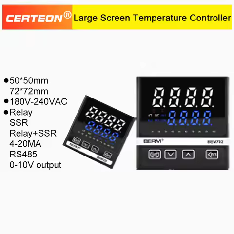 BEM102/702 PID Temperature Controller Digital Display, Universal Input4-20mA/RS485/0-10V Output Soli