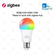 WiFi Zigbee Smart Led Light Bulb E27 E14 GU10 Dimmable RGBCW Led Lamp For Ewelink Gateway Alexa Amaz