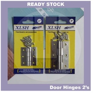 Stainless Steel Door Hinge Ensel Pintu Kayu Plastik Stainless Steel Hinges 2's
