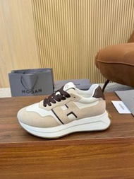 HOGAN霍根 新款 H-STRIPES系列情侶款厚底老爹鞋飛艇鞋休閑運動鞋。  底厚：約4.5cm 碼數：女35-44，45
