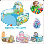 Baby Ocean Ball Pit Pool Playtent for Kids Camping Tunnel Swim Pool Ocean Ball Castle Game Indoor