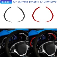 For Corvette C7 Accessories Interior 2014-2019 Instrument Speedometer Frame Carbon Fiber Trim Decal 