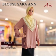 BLOUSE SARA ANN AIN 8160-2 DUSTY BROWN