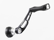 Dlive Fishing Single Handle Air Steer 1.6 inches (40 mm), Black Silver (Daiwa Type 1)