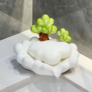 Green Pine Soap Box Creative Soap Box Ceramic Soap Tray