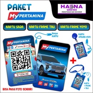 T1. Paket Kartu My Pertamina Desain Portrait | Kartu Bensin | Kartu